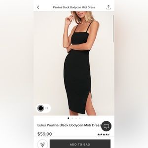 LULU Black Bodycon size S